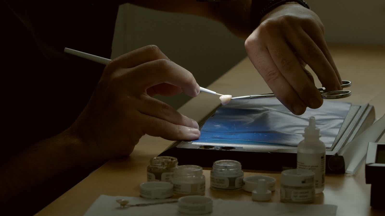 Pregătirea materialelor pentru o lucrare, în laborator